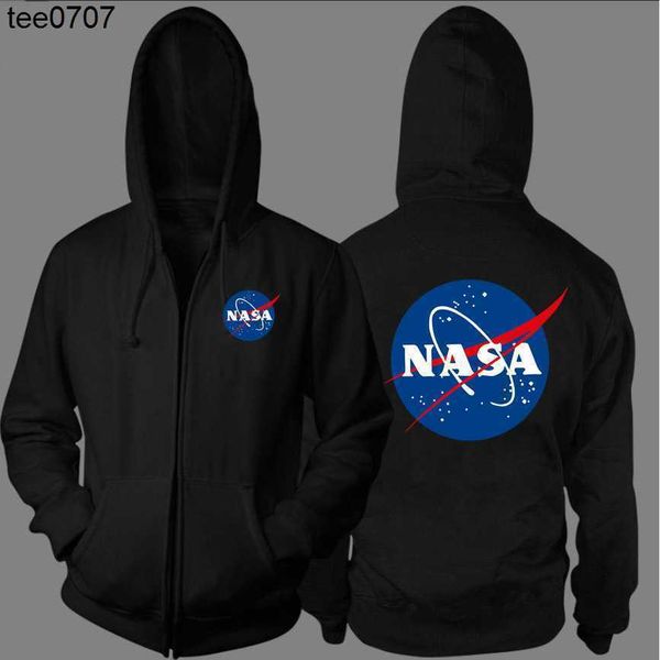 

ebey nasa hoodies aviation plush zipper cardigan men's and women's sweater fashion trend it sells well in america, Black