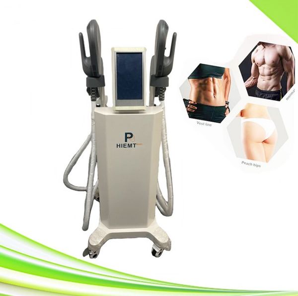 

ems body slimming hiemt hiems sculpting cavitation machine 4 paddles professional muscle stimulation shape build vest line butt enlargement