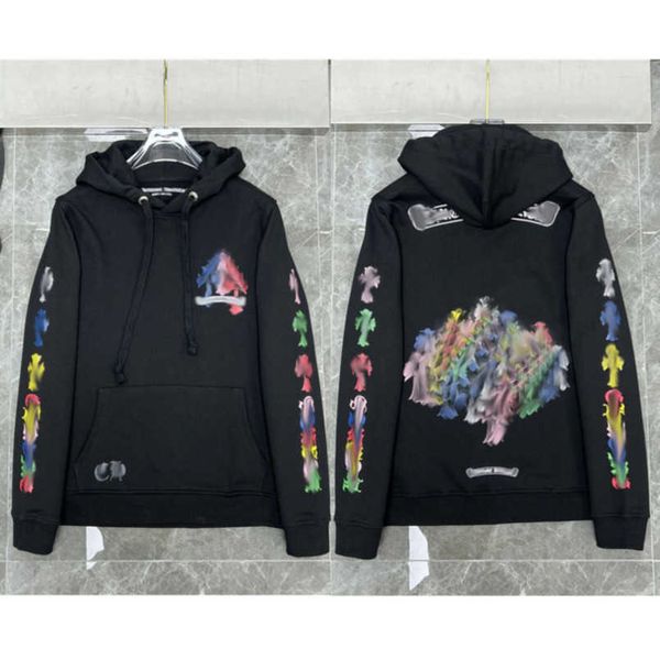 

fashion mens luxury jackets sweatshirts designer hoodies zipper sanskrit graffiti hooded sweater cross pullover hoodie casual women coat ja, Black;brown
