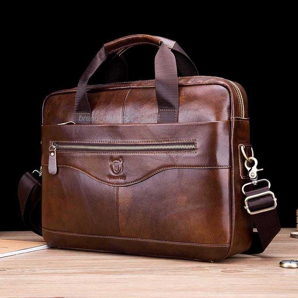 

briefcases hbp bullcaptain men's genuine shoulder messenger handbags men leather business lapbriefcase travel bags 102422h