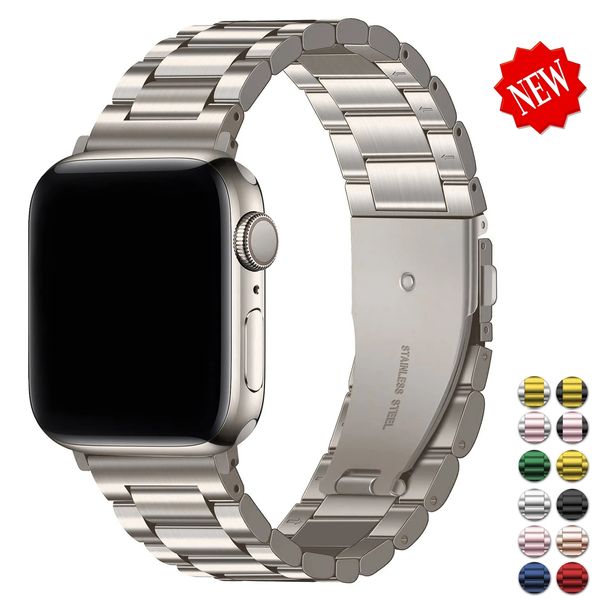 

stainless steel strap for iwatch 8 band ultra 49mm 38mm 42mm steel metal bracelet apple watch 7 44mm 40mm se series 6 5 4 bands 45mm 41mm