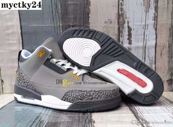 

Basketball Shoes Sneakers Cool Grey Racer Blue Retro Mens 3 3S Size Us 7-12 Casual shoes fashion trend