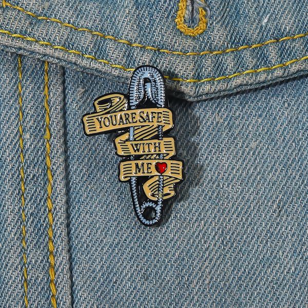 

personalized letters pin shaped brooches women female enamel paint badge creative heart design brooch pins fashion jewelry, Gray