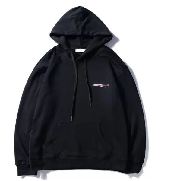 

homme hooded sweatshirts mens women designer hoodies men clothing high street print hoodies pullover winter sweatshirtslabels embroidered, Black
