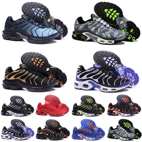 

plus tn size us 12 running shoes mens womens tns requin triple black all white pink blue red green trainers outdoor sports sneakers eur 40-4