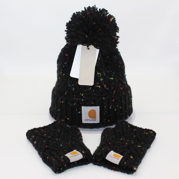 

Woolen hat Beanie Cap Glove Suit Skull Caps Designer for Man Woman Winter Hats Dome 4 Color, C4