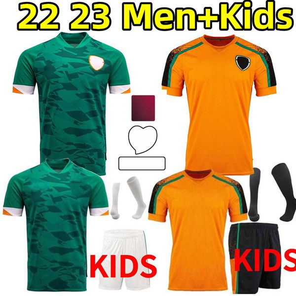 

22 23 ireland home away soccer jerseys spcial irish orange egan duffy doherty mcgoldrick mcclean idan brady coleman 2022 2023 football shirt, Black;yellow