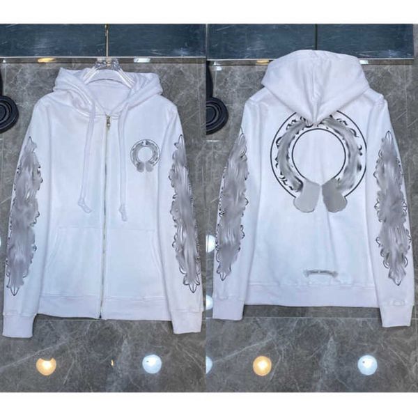 

luxury classic mens jackets sweatshirts fashion designer hoodies zipper hooded sweater cross pullover sanskrit hoodie casual men women coat, Black;brown