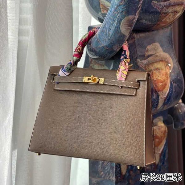 

leather herme platinum bag himalayan designer fashion kelies second generation small female 2022 new summer tide net red mini portable singl