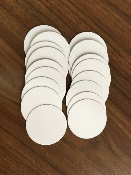 

58 mm pearl white sublimation plate finish round circle disc tags blank suit for pocket mirror
