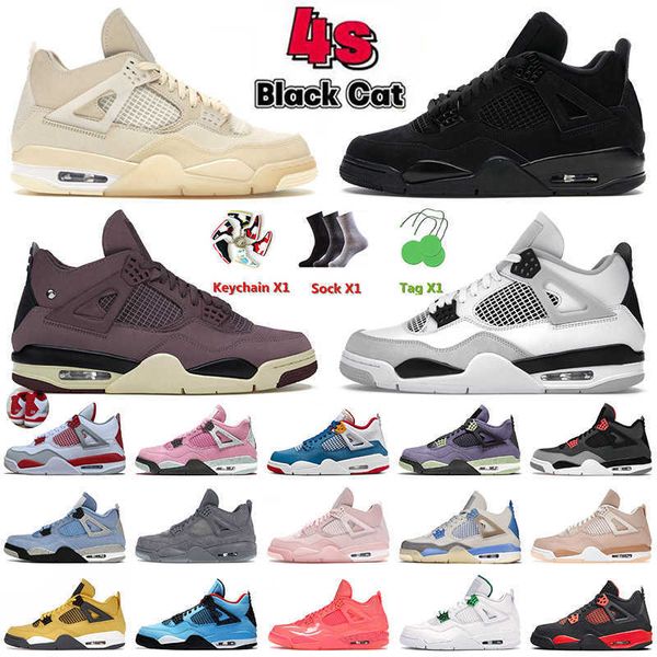 

off sail mens 4 basketball shoes 4s iv military black cat white jorden violet ore jumpman seafoam red thunder men women j4 trainers sneakers