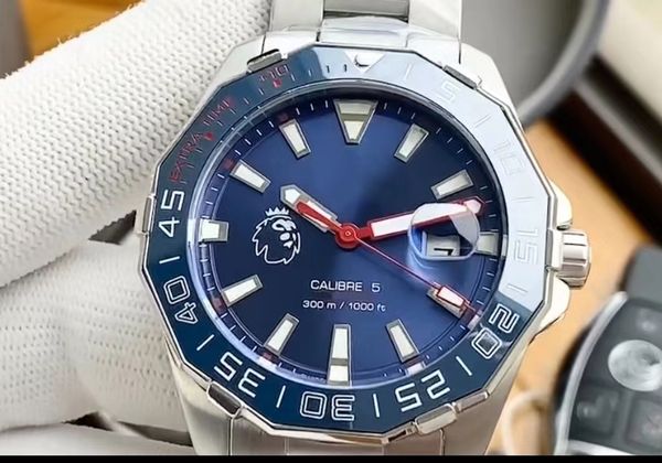 

men's quartz watch silver dial 43 mm original imported advanced movement 316l fine steel new fashion elegant waterproof watches, Slivery;brown