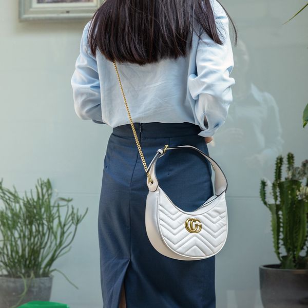 

womens shoulder bags half moon large designer handbags leather fashion bag crossbody purse borsa