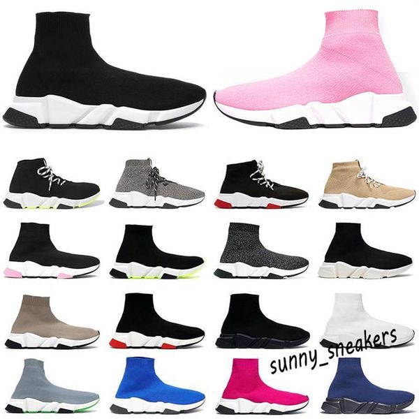

2021 sock sport casual shoes men women sneakers trainer classic triple black white yellow green mens fashion flat shoe cushion soc235x
