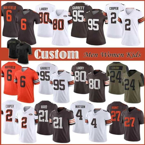 

deshaun watson jersey 4xl shirt polos mens custom cleveland''browns''24 nick chubb amari cooper myles garrett denzel war, Black