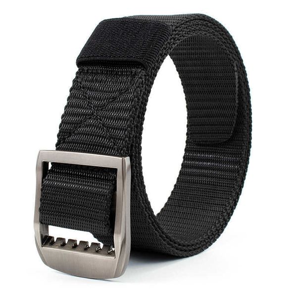 

belts new quick drying nylon belt men women fashion canvas alloy buckle belts male brand design outdoor waistband 2021 g221027, Black;brown