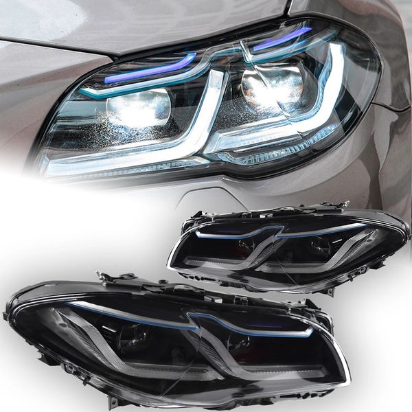 

car lights for bmw f10 led headlight projector lens 20 10-20 16 f18 520i 525i 530i f11 front drl signal automotive accessories