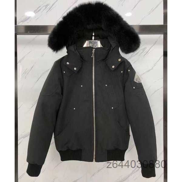 

down parkas fast ship giacca duck moose coats inverno puffer mantieni caldi portatili portatile knuckles co 2 mn1r, Black