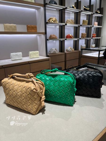 

classic fashion woven bottess bags venetas cross-country camera loop woven camera mini box one shoulder women's have logo