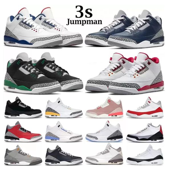 

jumpman 3 mens basketball shoes 3s dark mocha muslin kumquat cardinal red black cement racer blue fragment unc cool grey georgetown sneakers