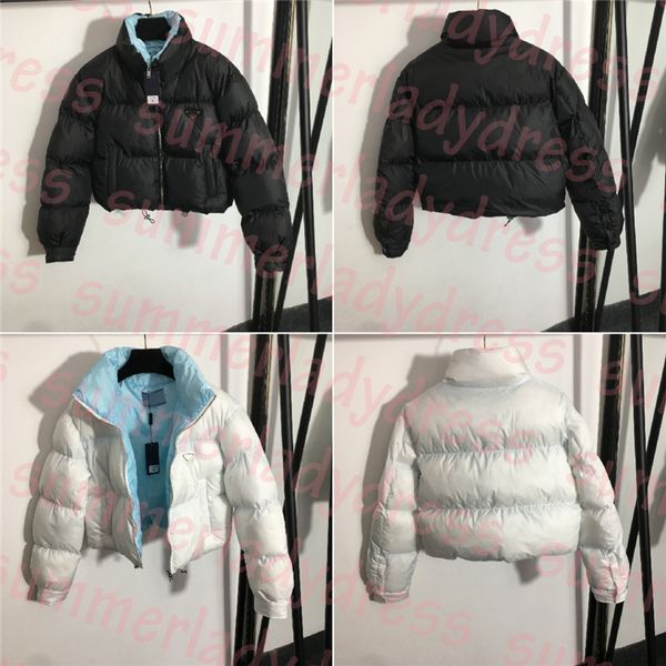 

designer coat women winter down jackets high neck short overcoat fashion windbreaker coats, Black