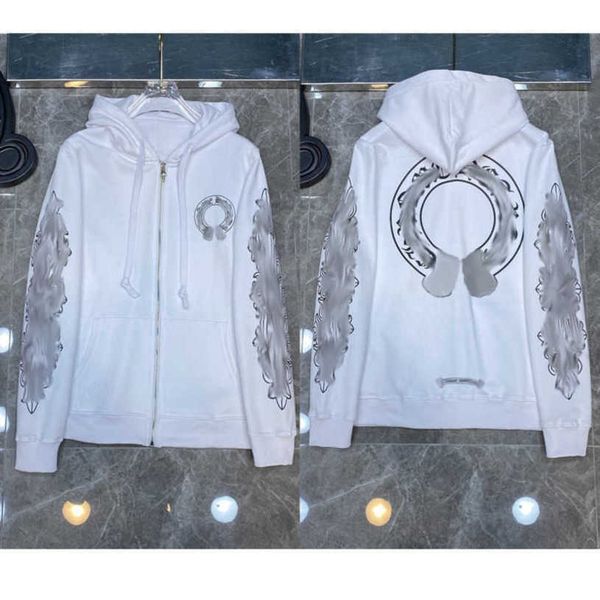 

mens fashion luxury sweatshirts designer women jackets hoodies sanskrit sweater zipper hooded cross pullover hoodie casual men coat sweatsh, Black