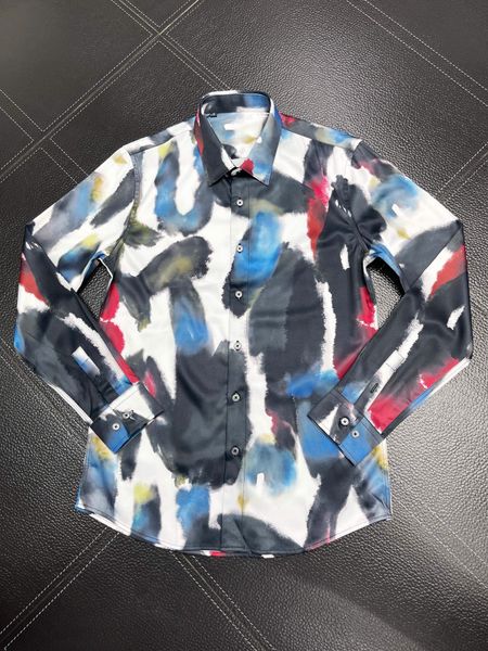 

men's dress shirt slim fit flex collar stretch pint brand clothing men long sleeve dress shirts hip hop style quality cotton 12576, White;black