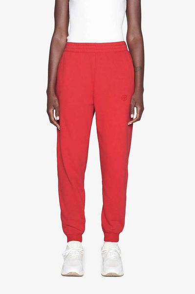 

anines classic women designer sweatpants print inner fleece bings cotton pants plush sport pants, Black;white