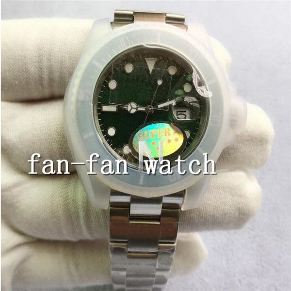 

sapphire super n factory watch 2813 movement brand 40mm black ceramic bezel new 116610ln 116610lv swimming diving v3 mens watches glass watc, Slivery;brown