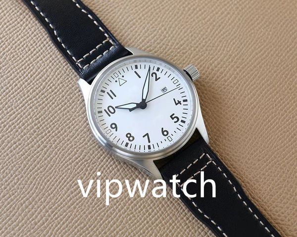 

men's new classic luxury automatic mechanical watch soft belt, Slivery;brown