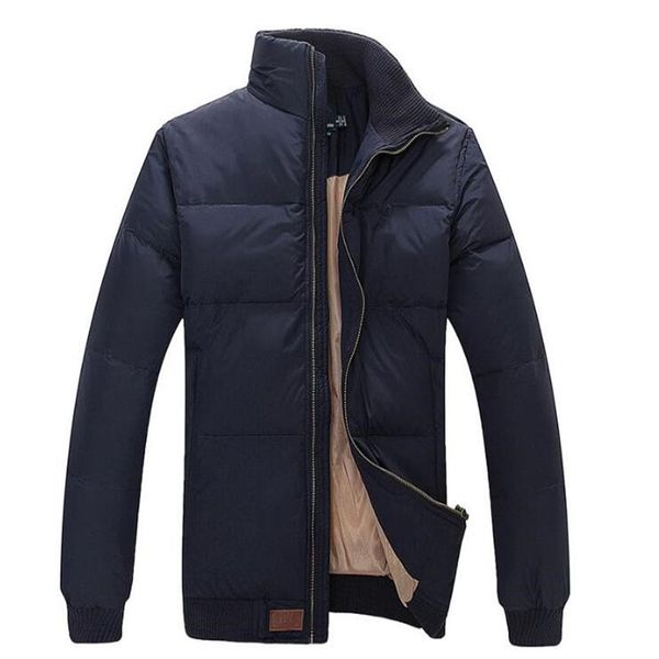 

classic brand stand collar warm us flag famous pony men down jacket mens appliques zipper outerwear sports cotton horse parkas coa2726, Black