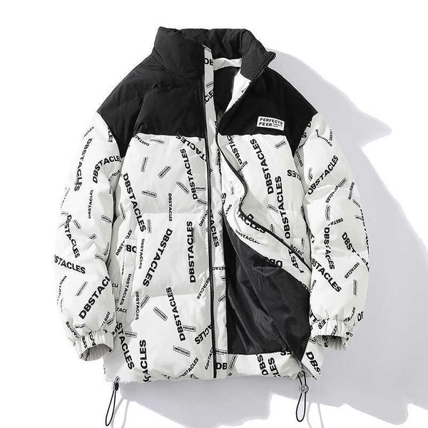 

winter new thick warm trend loose down cotton coat couple's bread jacket, Black