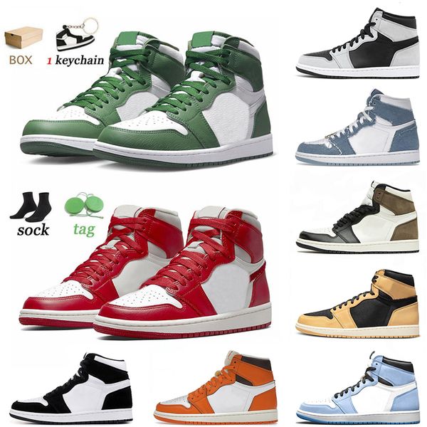 

with box jumpman 1 1s mens basketball shoes university blue panda unc high og heirloom lost found offs white dark mocha multi-color starfish