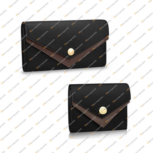 

ladies fashion casual designer luxury double v wallet coin purse key pouch credit card holder 5a m64420 m64319 business, Red;black