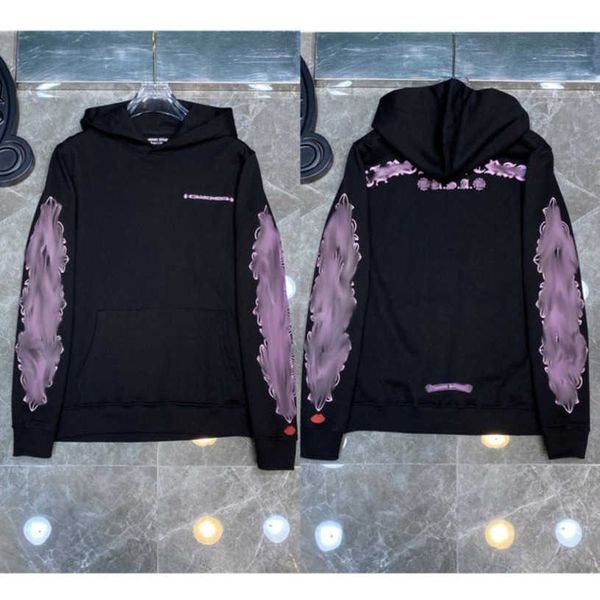 

luxury mens classic sweatshirts fashion designer hoodies zipper hooded sweater cross pullover sanskrit hoodie casual men women coat sweatsh, Black