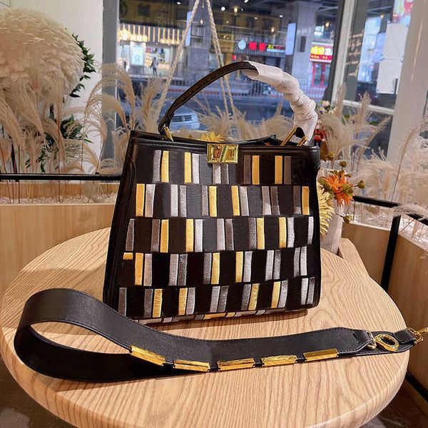 

handbag designer bagcrossbody bags high qualty letter embroidery tote handbag fashion shoulder women genuine leather bag wide starp