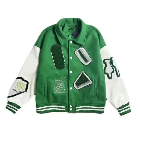 

vintage mens jackets baseball brand  bomber coats letter embroidery autumn men hip hop loose varsity nq3s keep warm x xl m wy6w, Black;brown