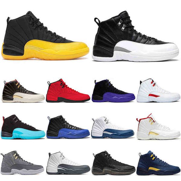 

2022 fashion men basketball shoes jumpman 12 game royal12s the master twist o-black playoff dark grey michigan mens trainers outdoor