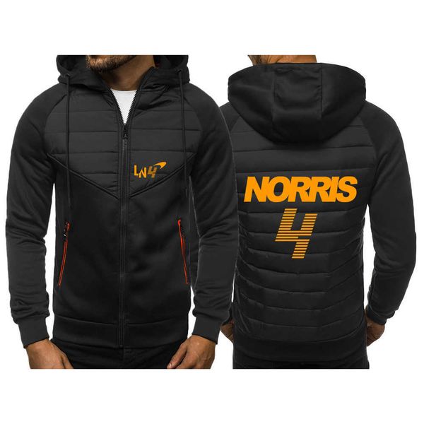 

03im men's hoodies sweatshirts f1 mclaren team racing fans 2022 men's lando norris new spring autumn hoodies print cotton hoodie c, Black