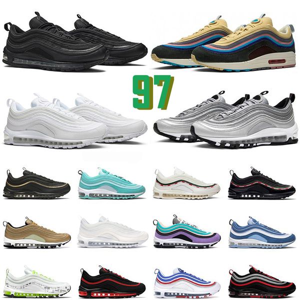 

running max shoes 97 triple white black silver bullet maxs 97s red leopard bred reflective sail pink mens trainer shock absorbing road