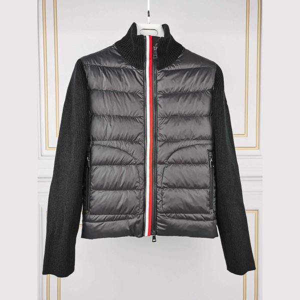 

mon maya luxury designer men's down jacket women's jackets fashion coat 2 color embroidery army green black asian size m/l