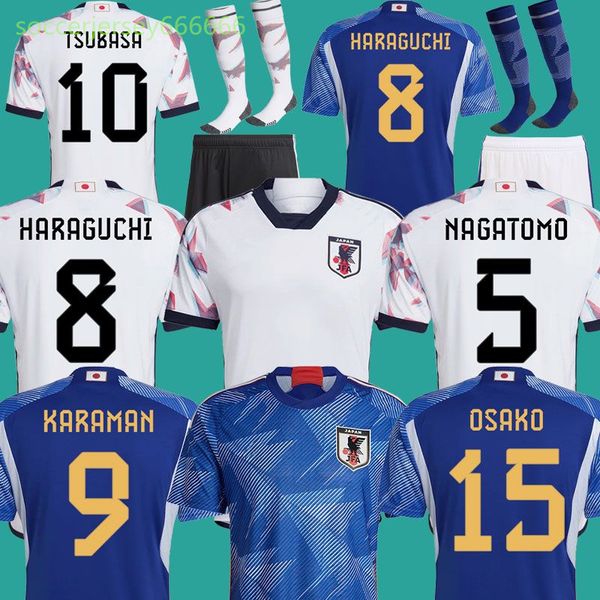 

japan 2022 soccer jersey player version fans minamino osako nagatomo yoshida atom 2023 japanese 22 23 child football shirt honda men kids ki, Black;yellow