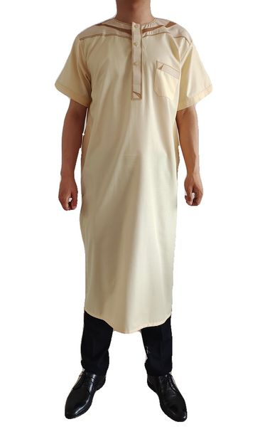 

2022 ethnic clothing new spliced middle eastern clothing moroccan fashion men's robe, Red