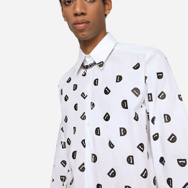 

dsq phantom turtle martini logo print cotton shirt mens designer shirts brand clothing men long sleeve dress shirt hip hop style 841775, White;black