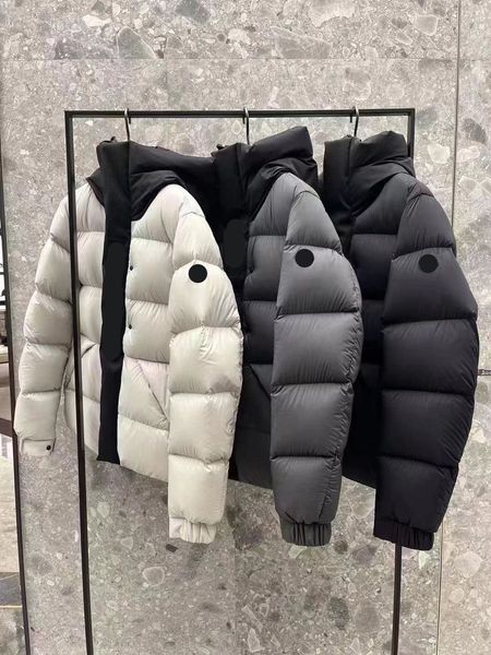 

designer men's down jacket 2022 new women's matte letters hooded jacket tag complete outfits, Black