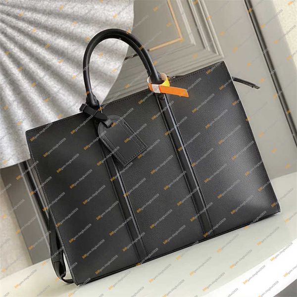 

men's fashion handbag casual design luxury flat panel horizontal zipper briefcase computer bag handbag new m45265 purse bag