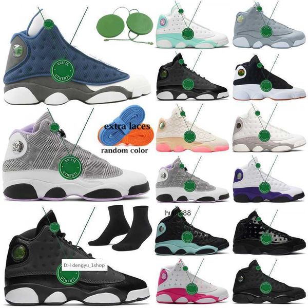 

2022 cool grey 13 basketball shoe mens womens jordens 13s shoes lakers hyper royal court purple flint grey toe he go og designer shoes, Black