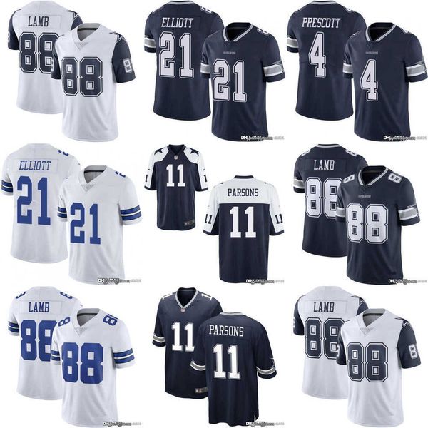 

men jersey womens youth dallas''cowboys''4 dak prescott 11 micah parsons 21 ezekiel elliott 88 ceedee lamb football jers, Black;red