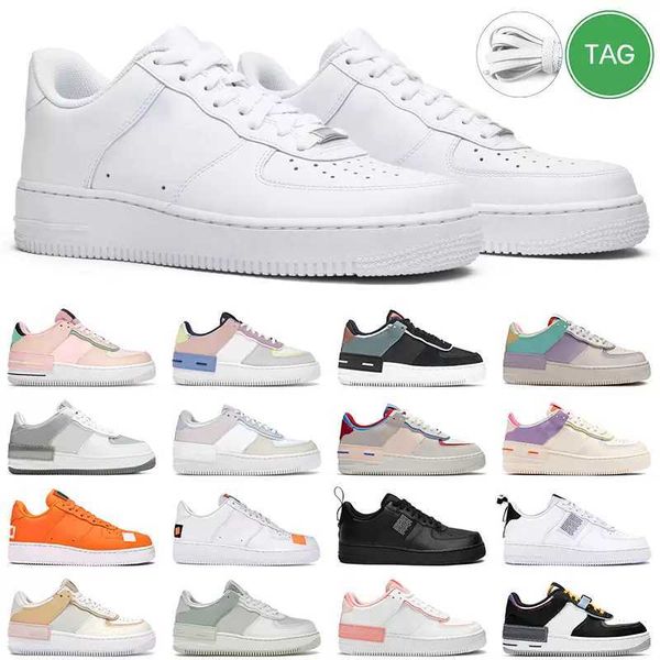 

uggity casual shoes sneakers outdoor sports trainers af1 low platform wheat volt spruce aura pale ivory white black pistachio frost womens d, Black;white