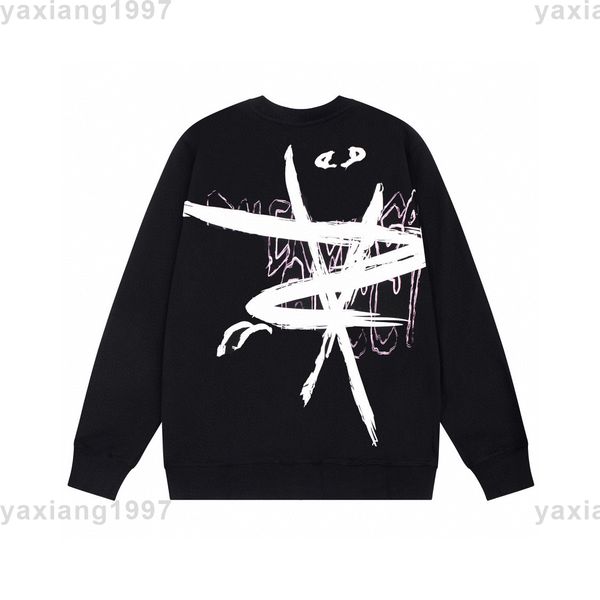 

2023ss spring and summer new hoodies high shirt grade cotton sweatshirts printing short pants sleeve round neck panel t-shirt size s-m-l-xl-, Black;brown